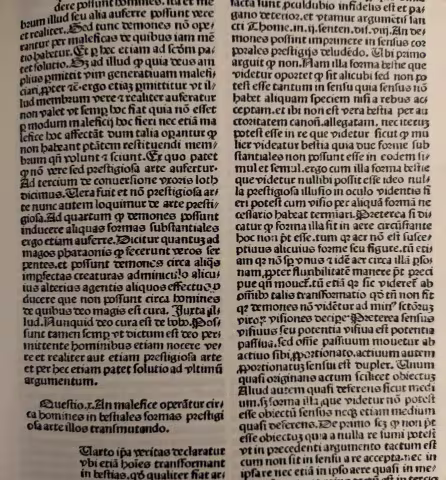 Page from the 1520 Malleus Maleficarum